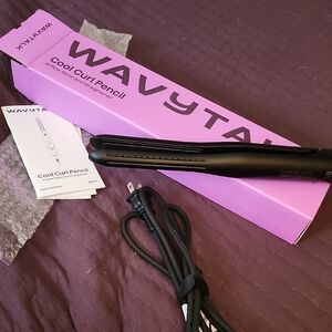 Wavytalk 0.65" Pencil Flat Iron, Cool Curl Pencil, Small Airflow Styler